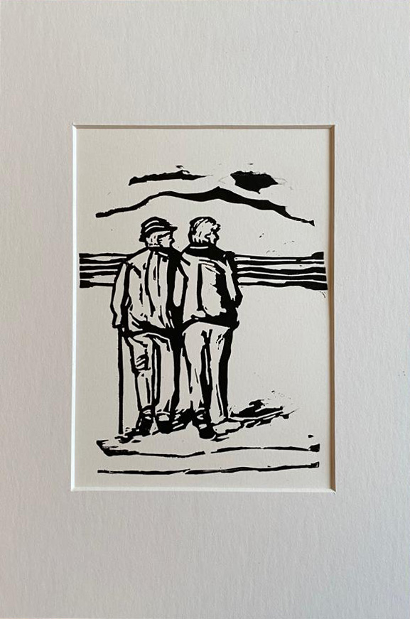 Linoprint: Als Je Overmorgen Oud Bent